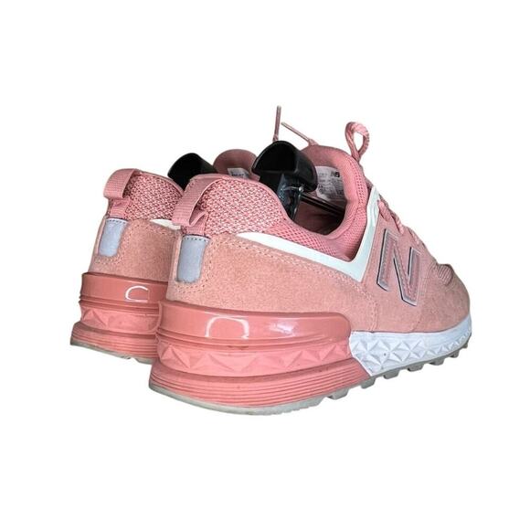 Mens New Balance 574 Sport 'Dusted Peach' Running Shoes Size 9 - Picture 4 of 6